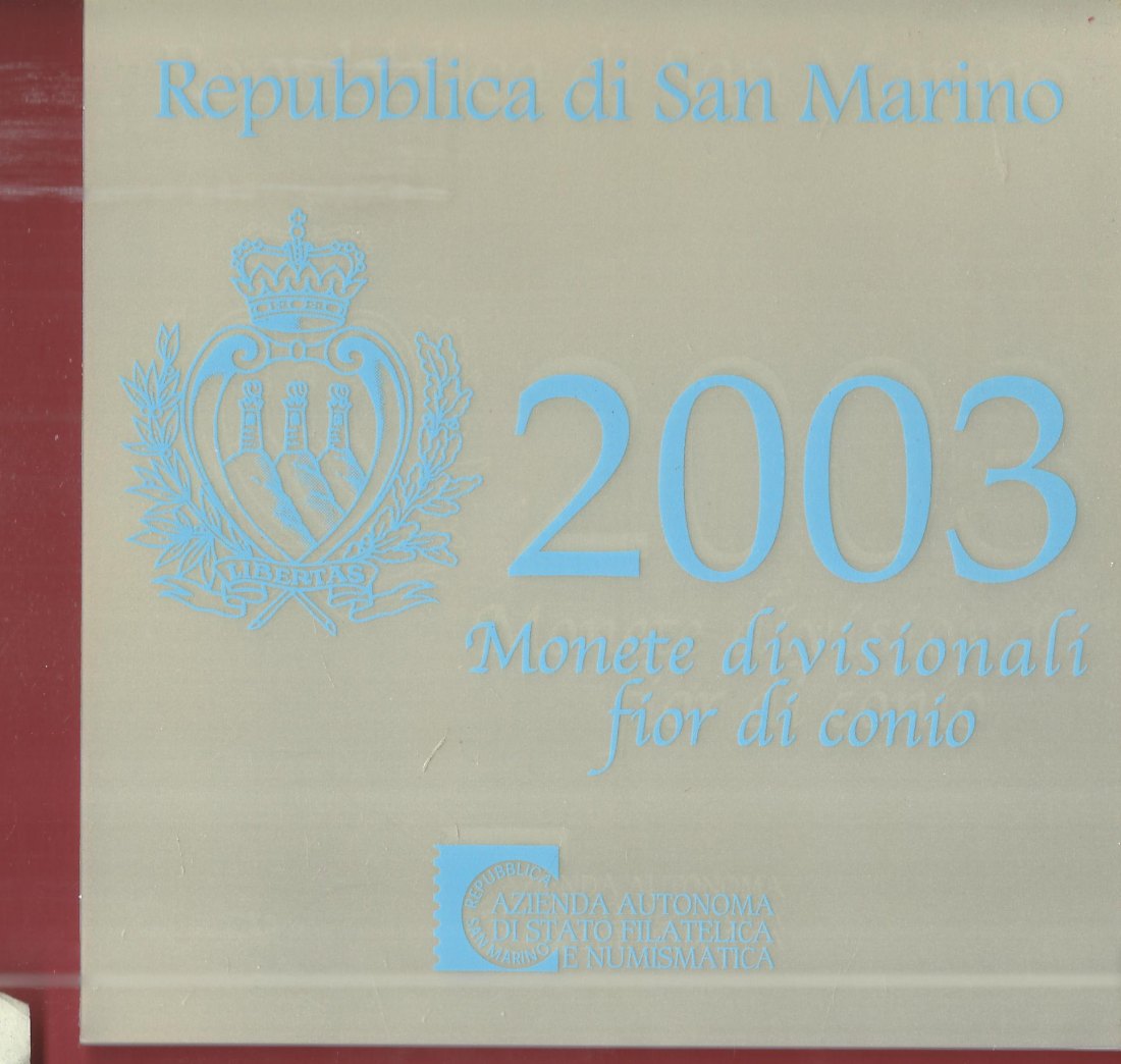  San Marino KMS 8,88 2003 TOP Zustand Münzenankauf Frank Maurer Koblenz AL416   