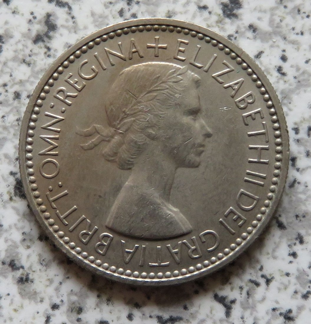  Großbritannien 1 Shilling 1953, Schottisch, besser   