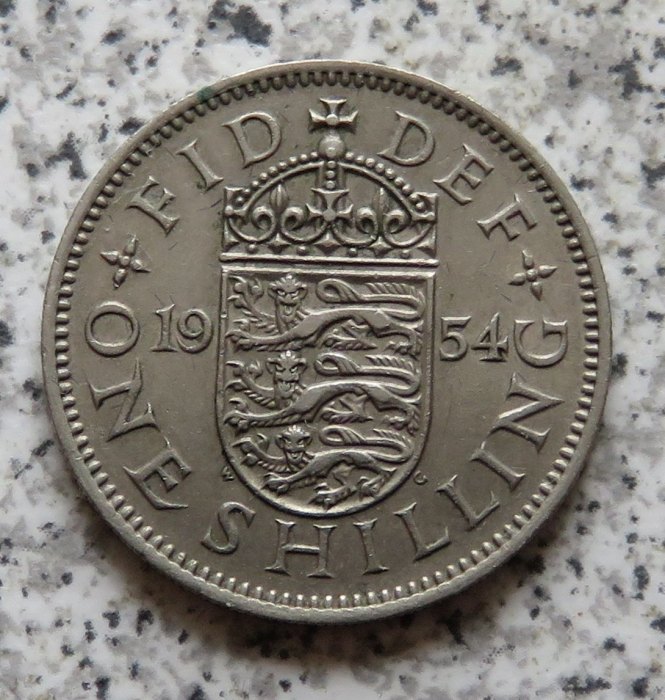  Großbritannien 1 Shilling 1954, Englisch   