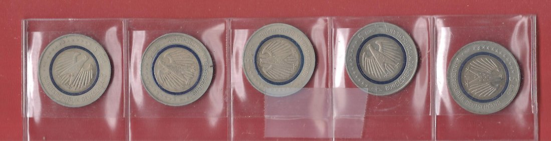  BRD 5x5 Euro 2006 ADFGJ Koblenzer Muenzen Studio Münzankauf Koblenz Frank Maurer AL421   