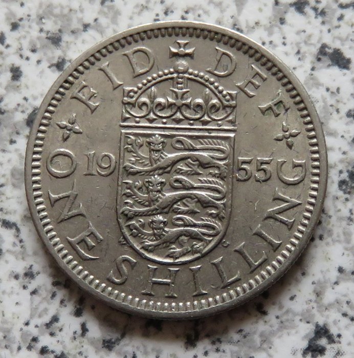  Großbritannien 1 Shilling 1955, Englisch   