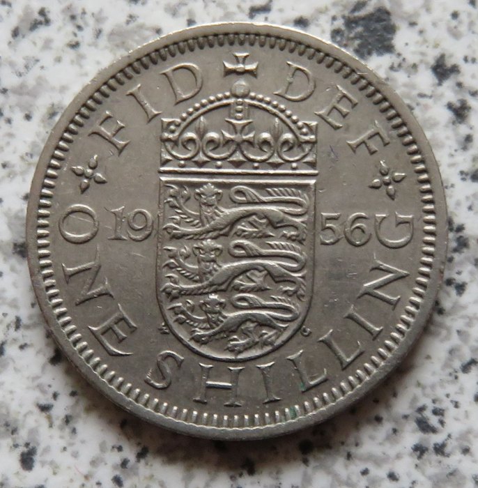  Großbritannien 1 Shilling 1956, Englisch   