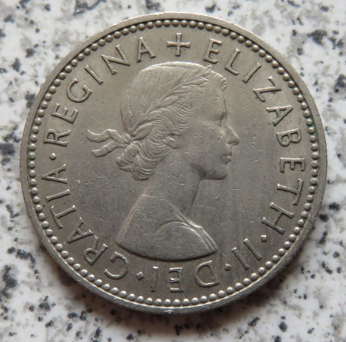  Großbritannien 1 Shilling 1957, Englisch   