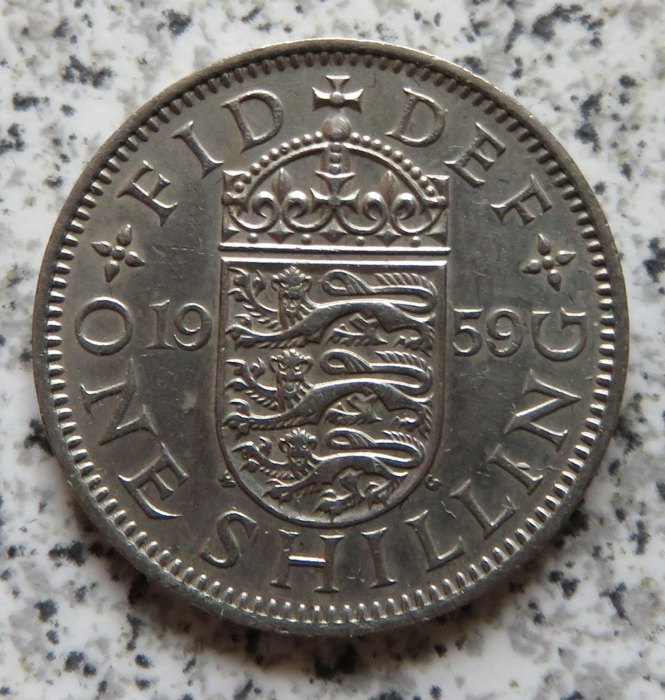  Großbritannien 1 Shilling 1959, Englisch   