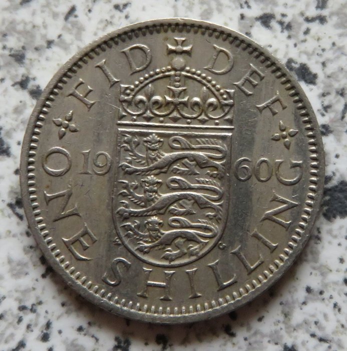  Großbritannien 1 Shilling 1960, Englisch   