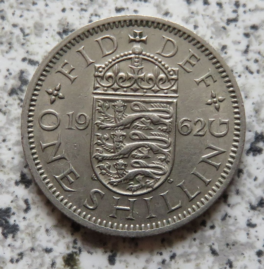  Großbritannien 1 Shilling 1962, Englisch   