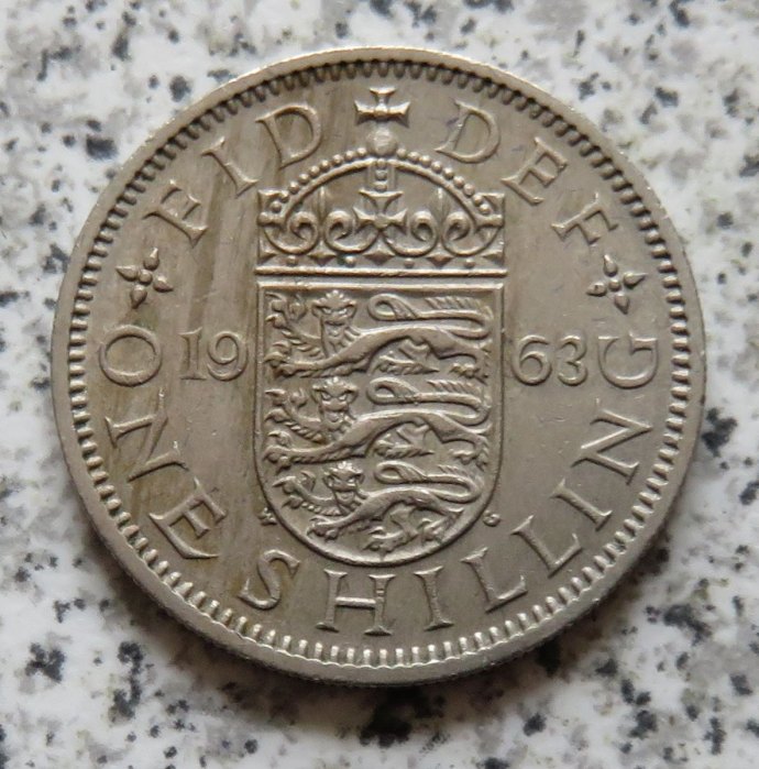  Großbritannien 1 Shilling 1963, Englisch   