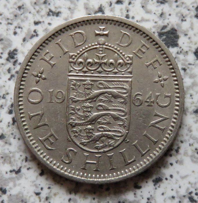  Großbritannien 1 Shilling 1964, Englisch   
