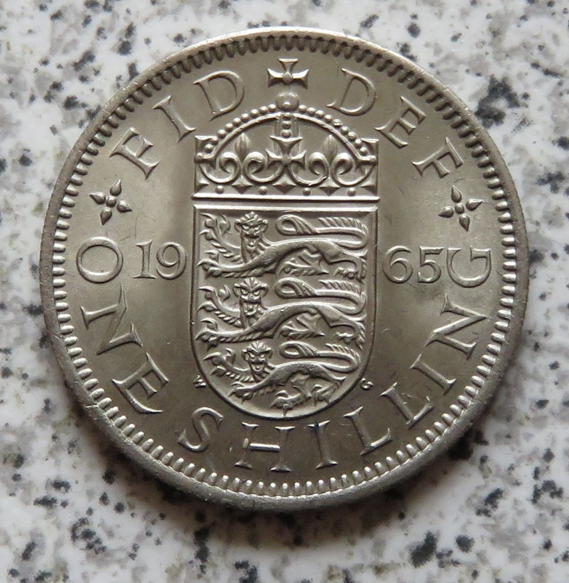  Großbritannien 1 Shilling 1965, Englisch, Erhaltung   