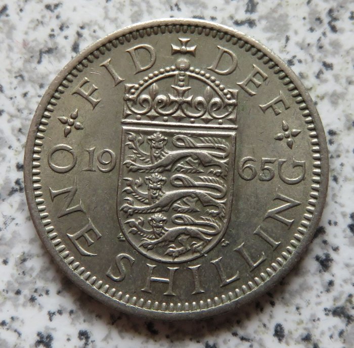  Großbritannien 1 Shilling 1965, Englisch   