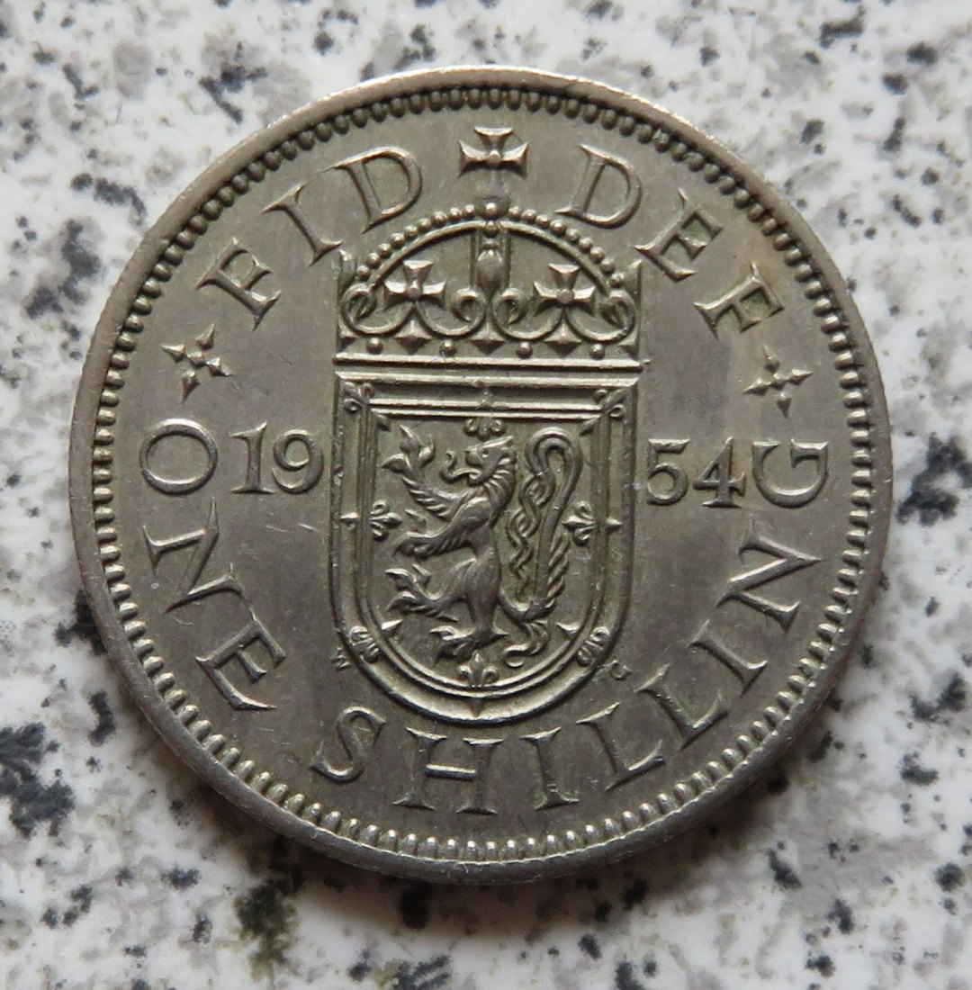 Großbritannien 1 Shilling 1954, Schottisch   