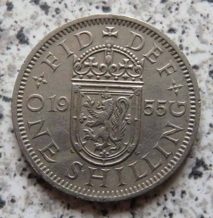  Großbritannien 1 Shilling 1955, Schottisch   