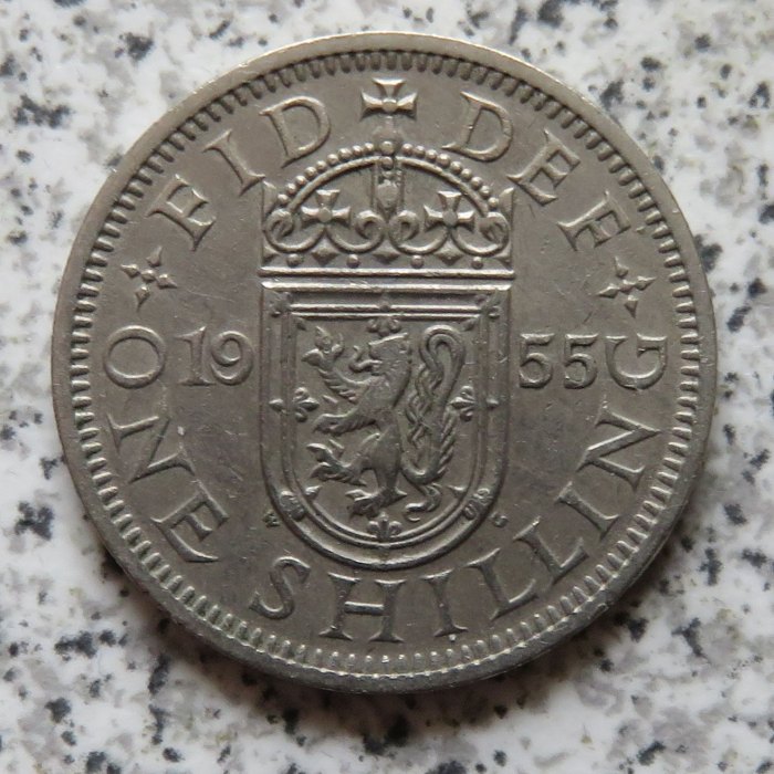  Großbritannien 1 Shilling 1955, Schottisch   