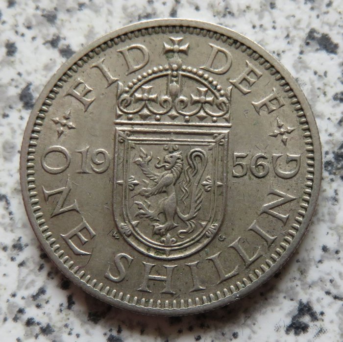  Großbritannien 1 Shilling 1956, Schottisch   