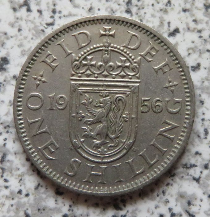  Großbritannien 1 Shilling 1956, Schottisch   