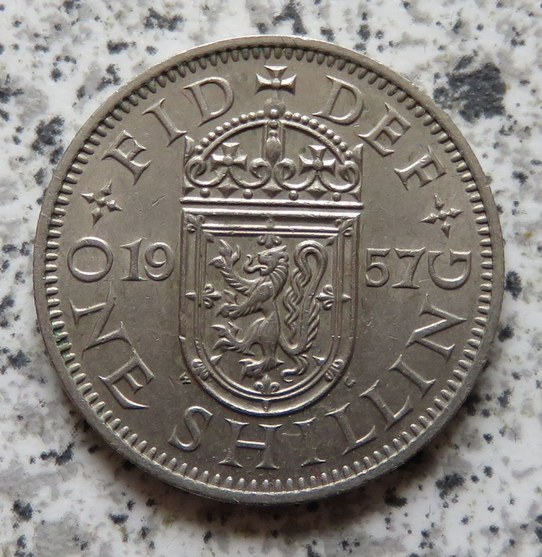  Großbritannien 1 Shilling 1957, Schottisch   