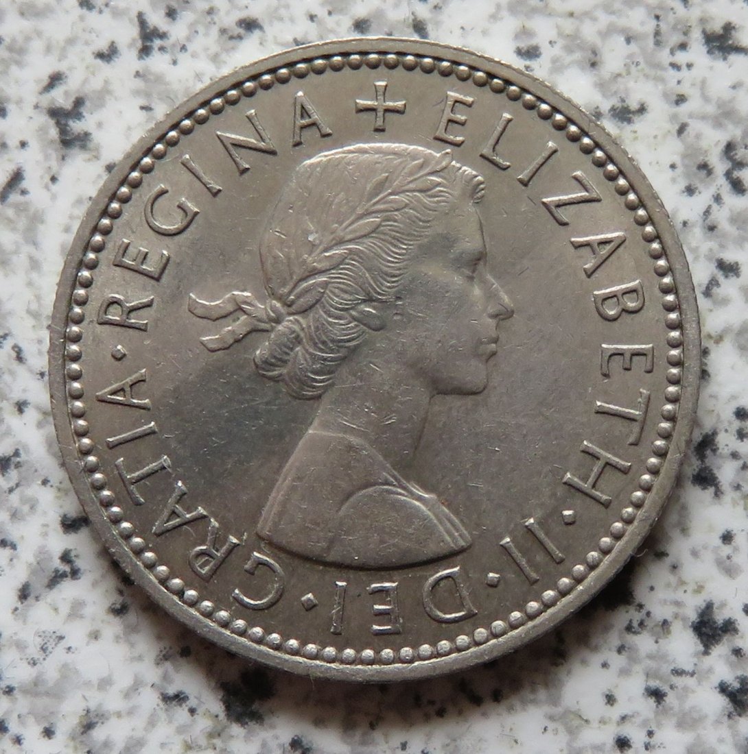  Großbritannien 1 Shilling 1959, Schottisch, bestes Jahr, besser   