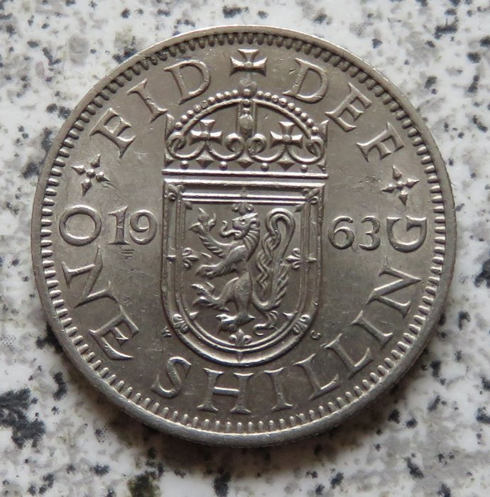  Großbritannien 1 Shilling 1963, Schottisch   