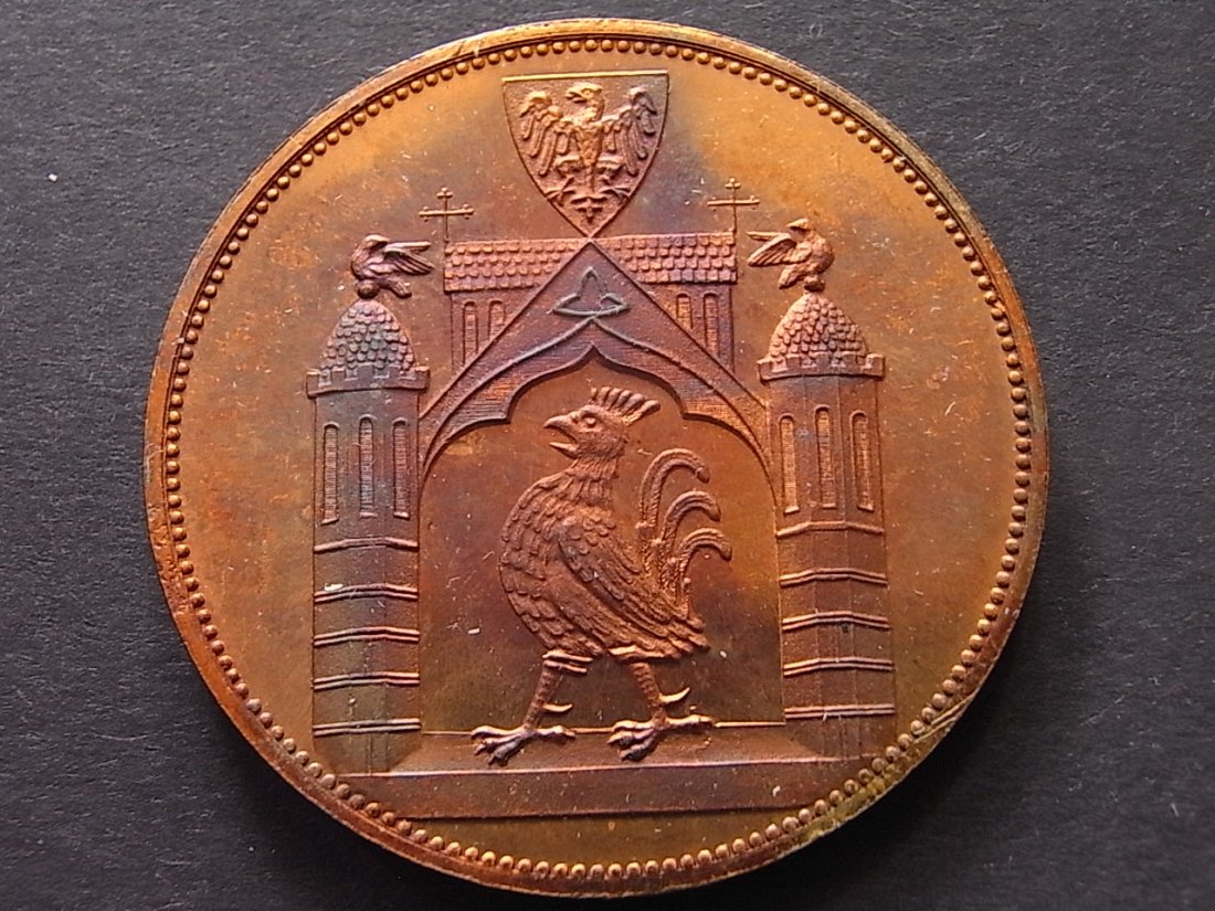  Frankfurt/Oder Medaille Wappen Münzausstellung 42mm 1981 Proof   