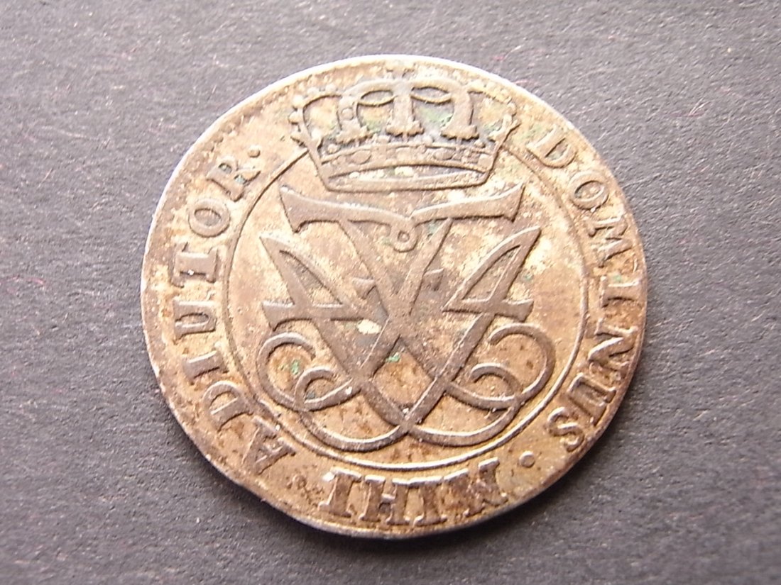  Dänemark 12 Skilling 1721 ss Hede49   