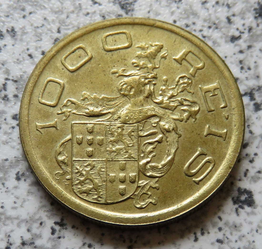  Brasilien 1000 Reis 1932, selten   