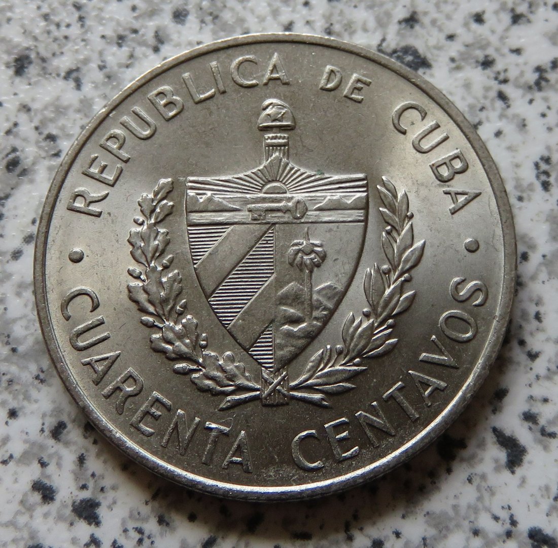  Cuba 40 Centavos 1962, Erhaltung   