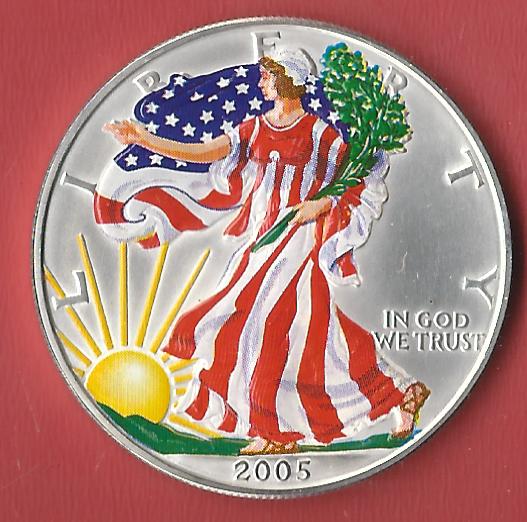  USA Silver Eagle 2005 Koblenzer Muenzen Studio Münzankauf Koblenz Frank Maurer AL423   