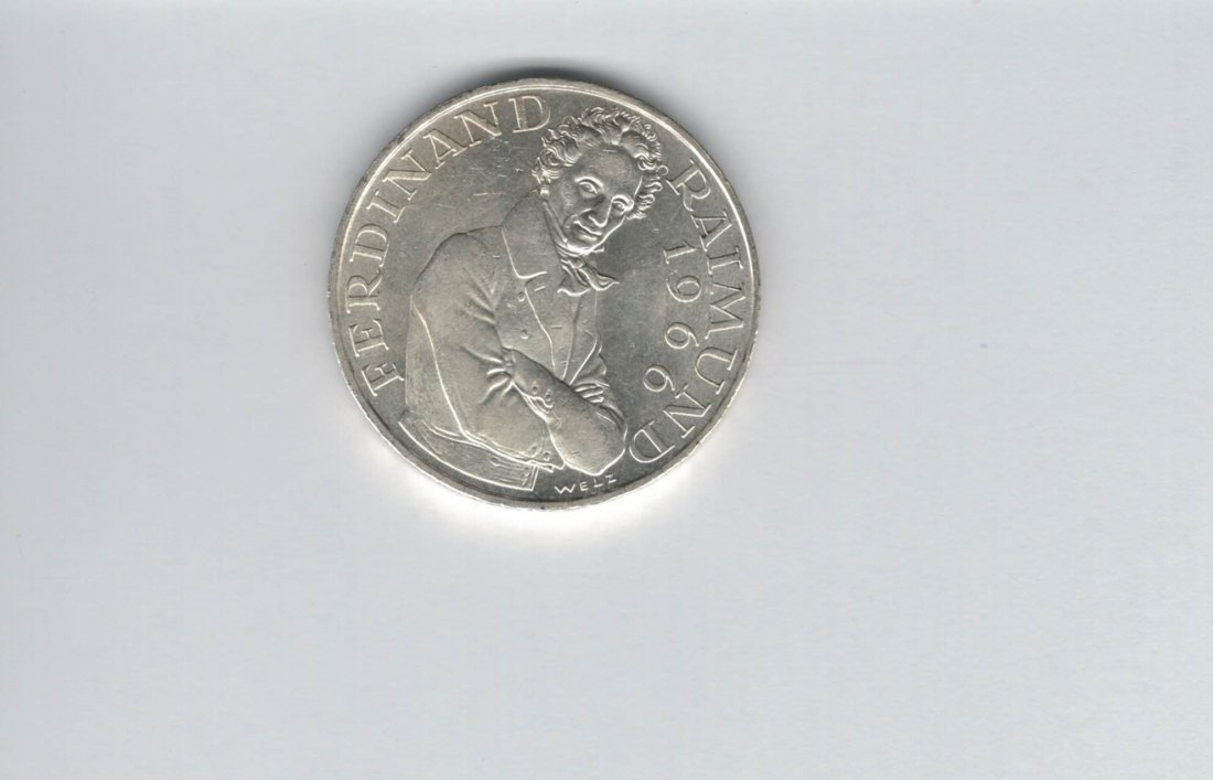  25 Schilling 1966 Ferdinand Raimund Ag Gedenkmünze Österreich Spittalgold9800 4588/12   