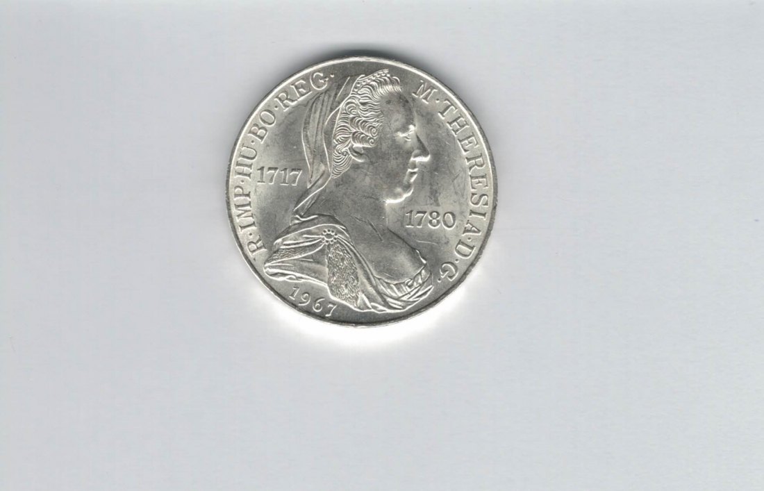  25 Schilling 1967 Maria Theresia silber 10,4g fein Österreich 2. Rep Spittalgold9800 (4588/13)   