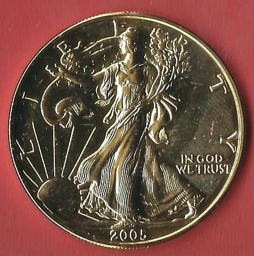  USA Silver Eagle 2005 Koblenzer Muenzen Studio Münzankauf Koblenz Frank Maurer AL424   