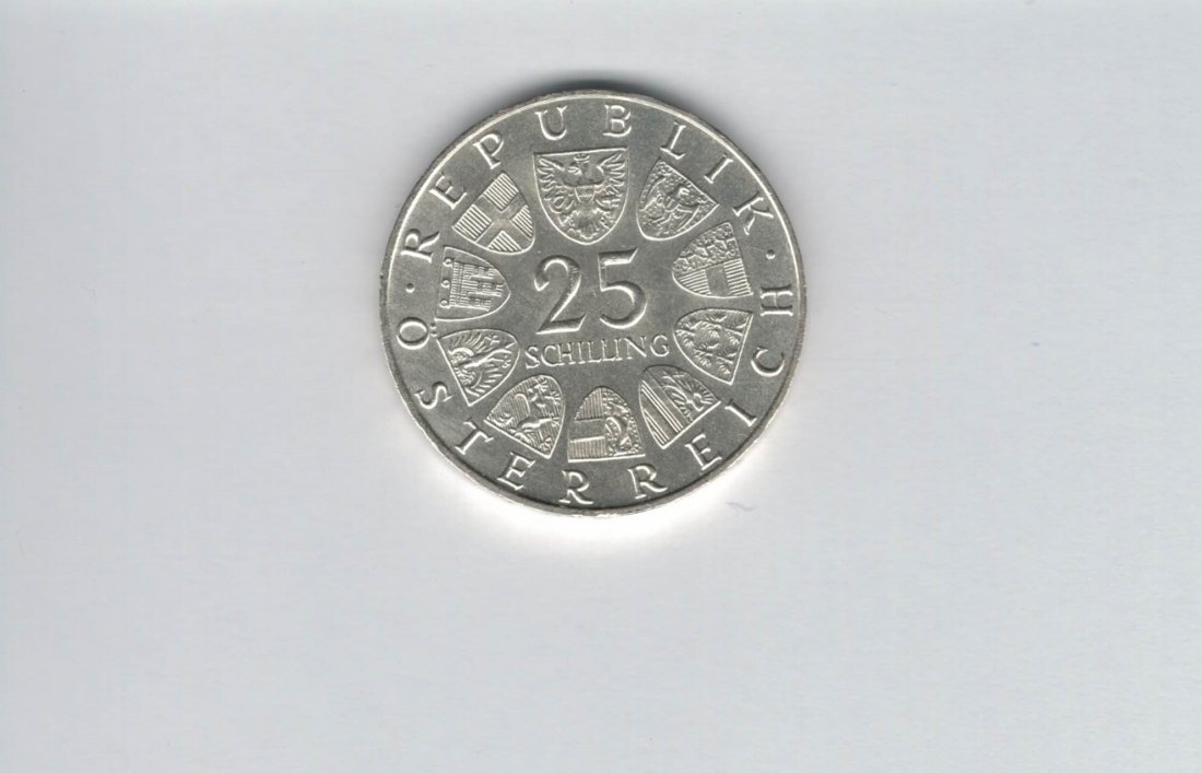  25 Schilling 1970 Franz Lehar silber 10,4g fein 2. Rep Österreich Spittalgold9800 (4588/16)   