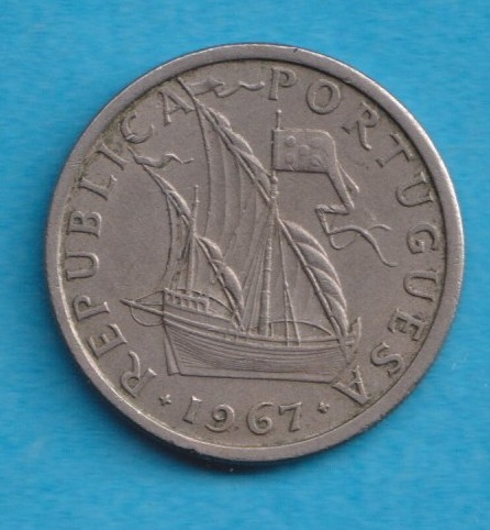  Portugal 5 Escudos 1967   