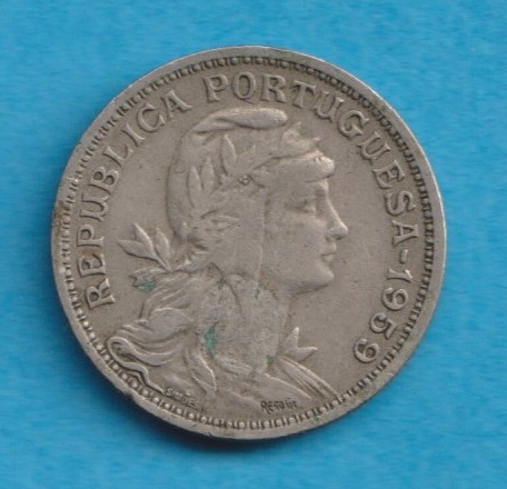  Portugal 50 Centavos 1959   