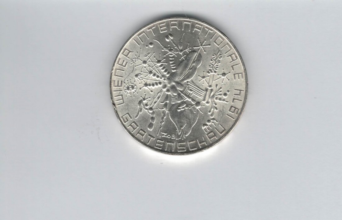  50 Schilling 1974 Gartenschau in Wien Ag/12,8g fein Österreich Spittalgold9800 (4504/1)   