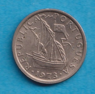 Portugal 2 1/2 Escudos 1973   