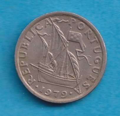  Portugal 2 1/2 Escudos 1979   