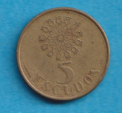  Portugal 5 Escudos 1987   