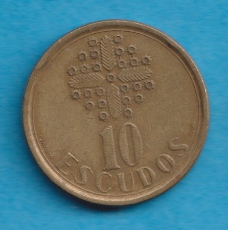  Portugal 10 Escudos 1990   