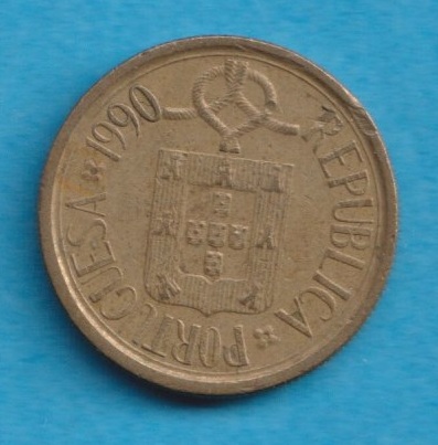  Portugal 5 Escudos 1990   