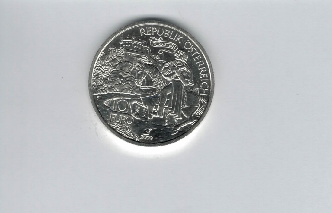  10 Euro 2009 Dürnstein Richard Löwenherz silber 925/16g fein Österreich Spittalgold9800 (4971/16   