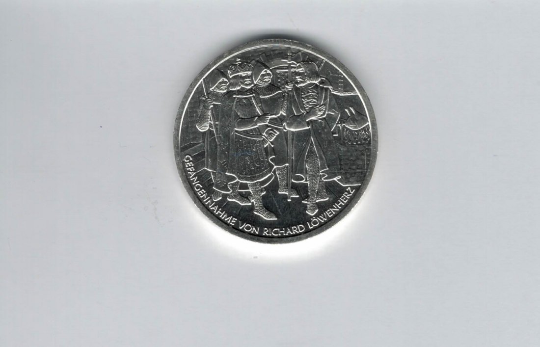  10 Euro 2009 Dürnstein Richard Löwenherz silber 925/16g fein Österreich Spittalgold9800 (4971/16   