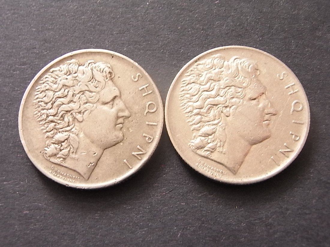  Albanien 1 Lek 1930 + 1931 ss   