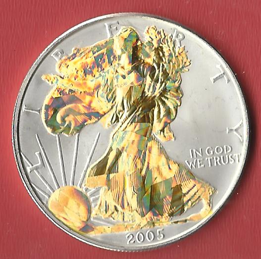  USA Silver Eagle 2005 Koblenzer Muenzen Studio Münzankauf Koblenz Frank Maurer AL425   