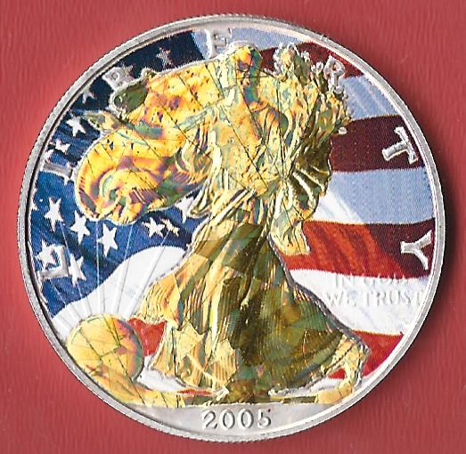  USA Silver Eagle 2005 Koblenzer Muenzen Studio Münzankauf Koblenz Frank Maurer AL425   