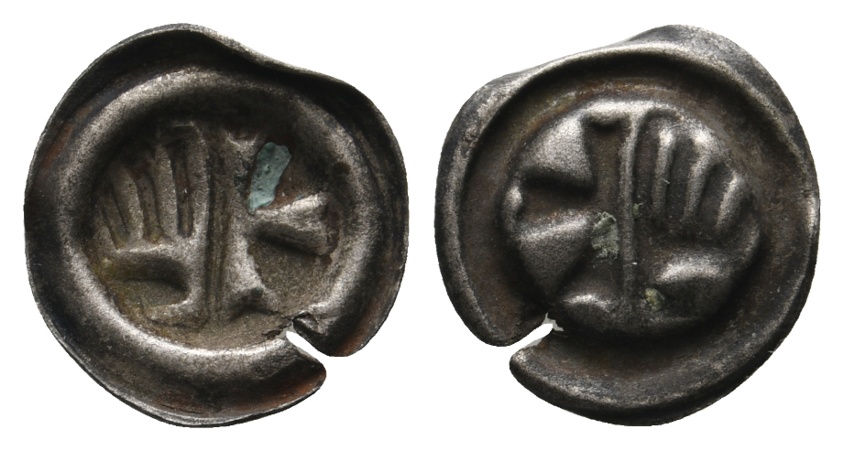 Mittelalter, Hohlpfennig; 0,38 g   