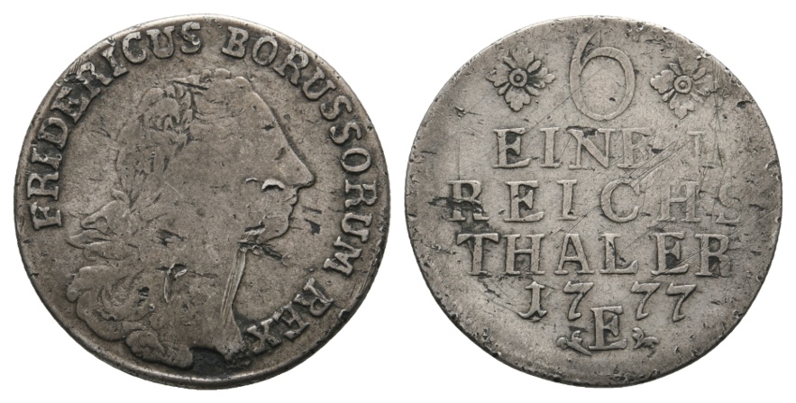  Altdeutschland; Preußen; Kleinmünze 1777   