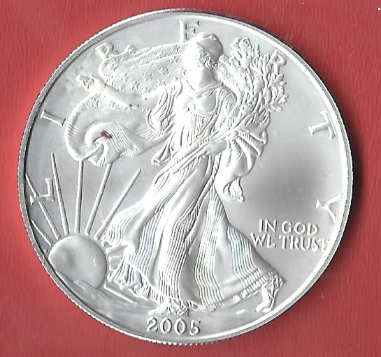  Silver Eagle 2005 Koblenzer Muenzen Studio Münzankauf Koblenz Frank Maurer AL430   