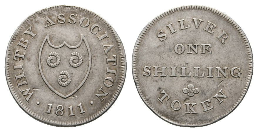  Großbritannien; 1 Shilling Silber Token 1811   