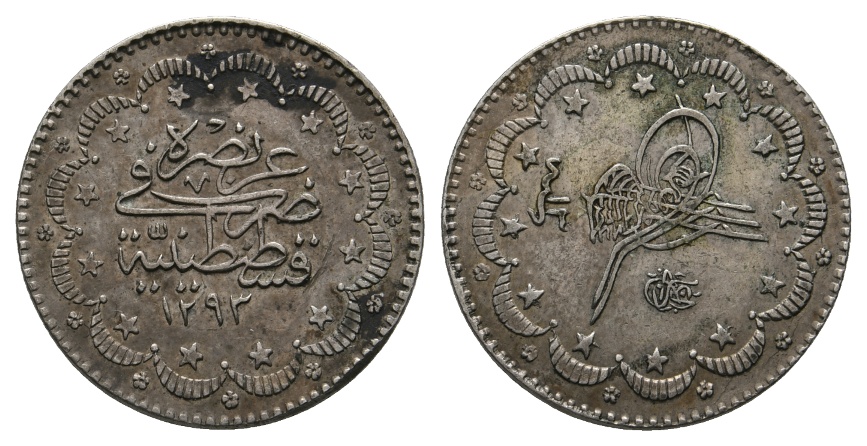  Osmanisches Reich; 5 Kurus; Silber; 6,01 g;  Ø 23,8 mm   