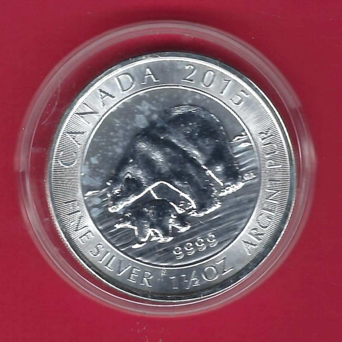  Canada 8 Dollar Bär 1 1/2 Oz Feinsilber 2015 Münzenankauf Koblenz Frank Maurer AL 904   